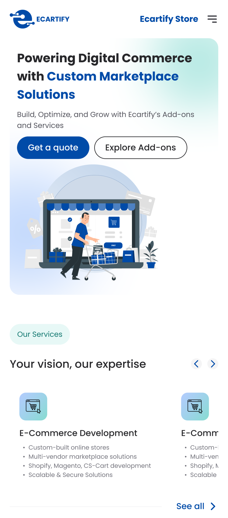 Ecartify mobile