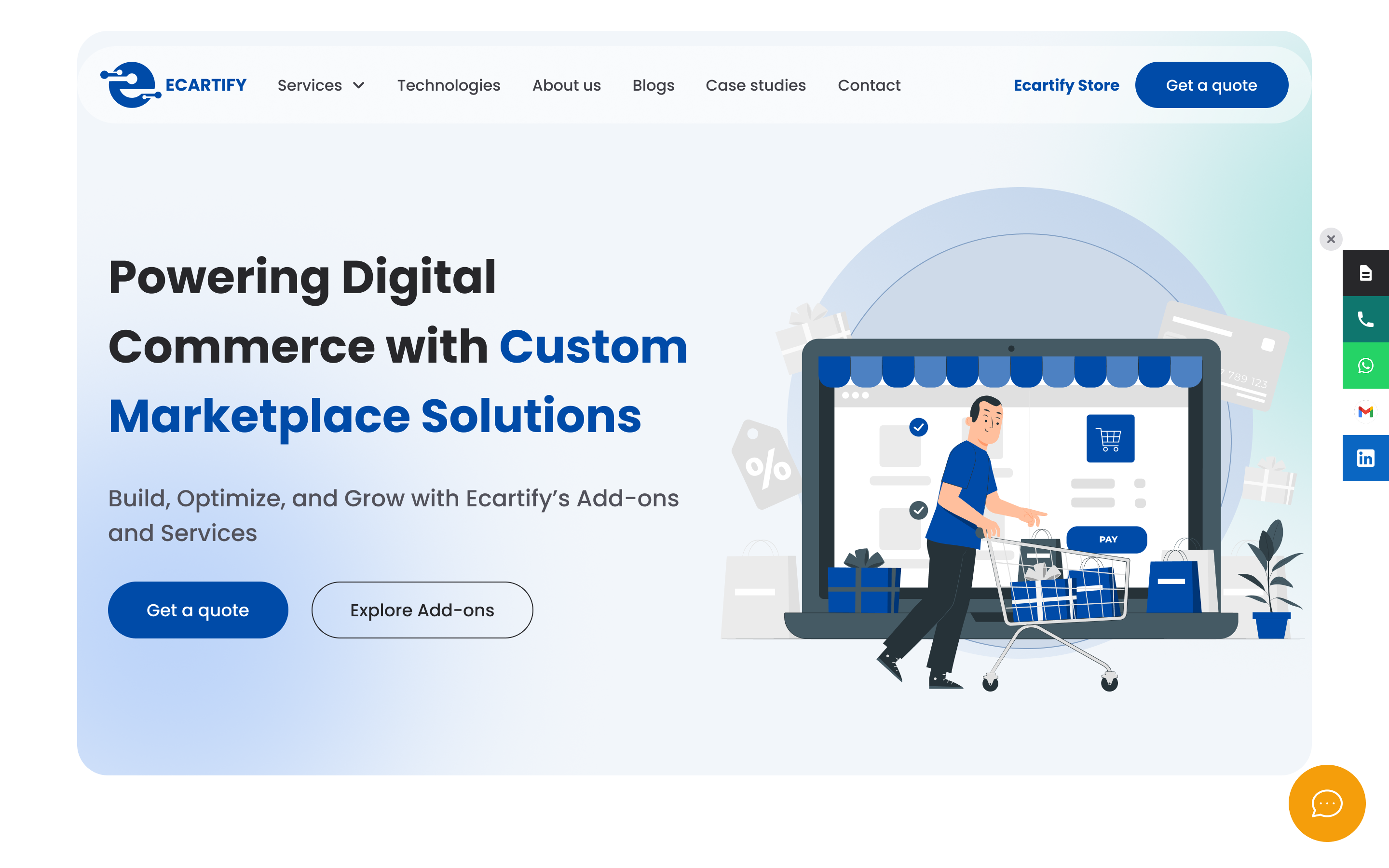 Ecartify website