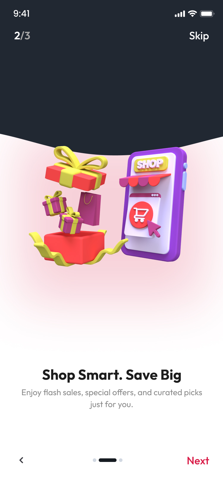 Onboarding step 2 — Shop Smart, Save Big